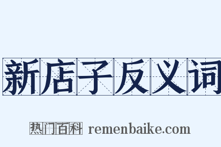 新店子反义词是什么意思的图片